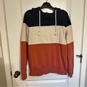 BKE Tri-Color Hoodie Sweater